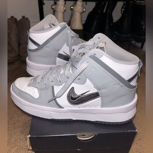 Grey Nike Dunk High Ups